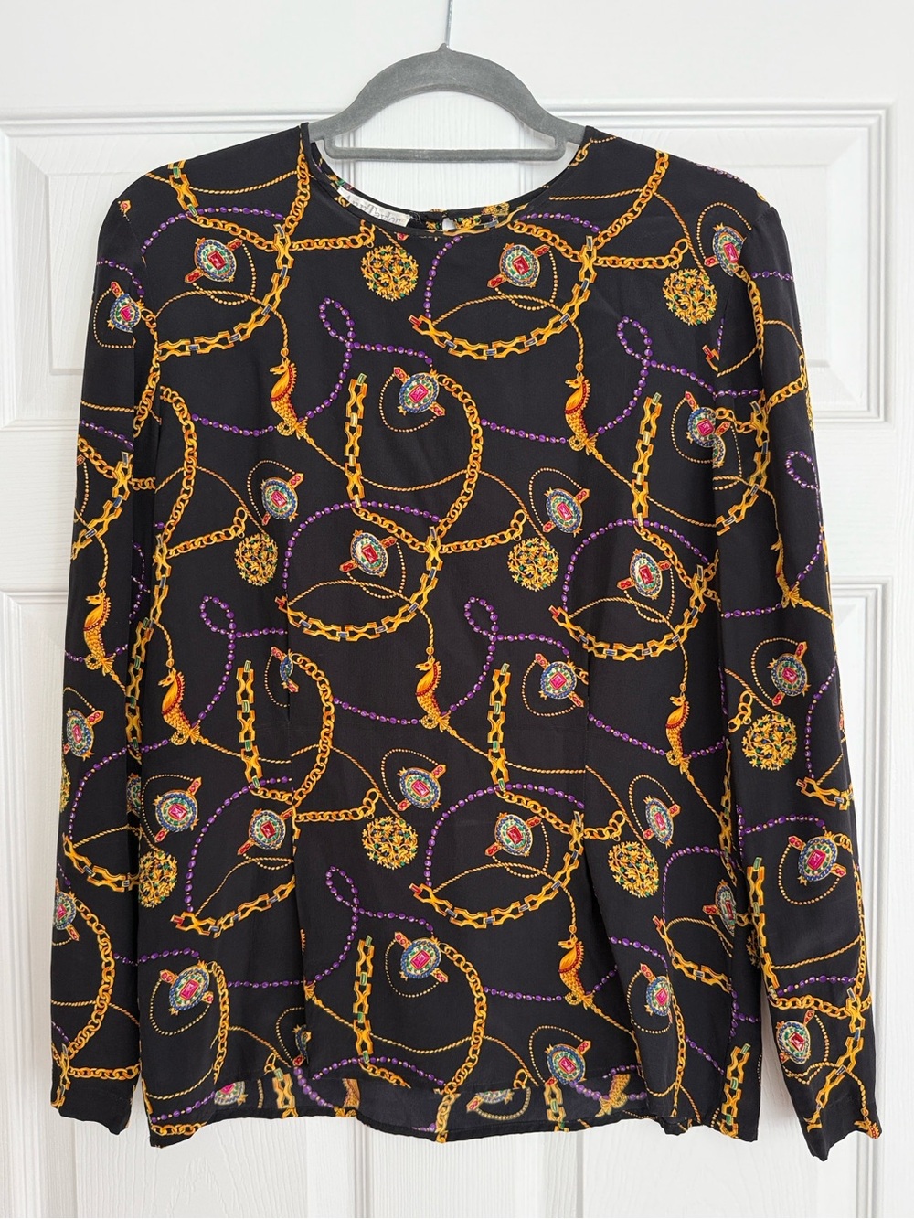 Vintage Ann Taylor Studio 100% silk blouse (6)